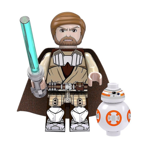 8-pack Star Wars-serie Minifigur Byggstenar Kit, Darth Vader Mini Actionfigurer Leksaker Presenter Heminredning