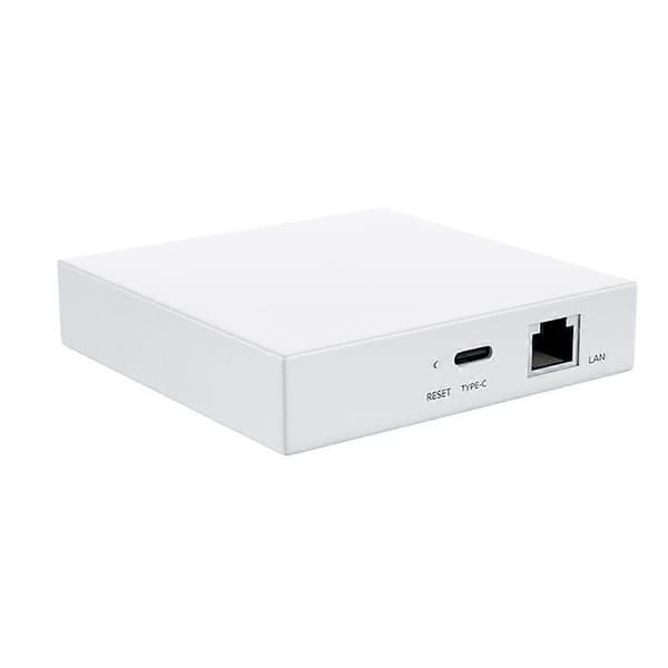 Tuya Zigbee Smart Gateway Smart Home Bridge Hub APP Stemmestyring Understøtter 128 PCS Enhedsforbindelse White