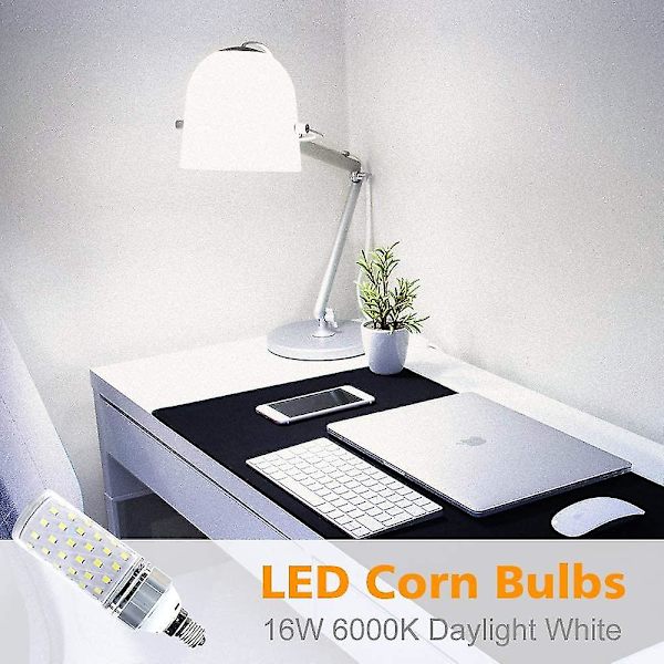 E12 LED-lampa, 16 W LED-kronljuslampor, 1500 lm, varmvit 6000 K, motsvarande 120 W glödlampa, Cri80+ Candelabra LED-lampor,