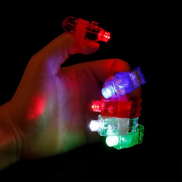 40 stk LED Fingerlygter Finger Lommelygter 4 Farver Lys Finger Lampe Finger Clip Lights Legetøj Til Pary Gaver, Festgaver, Live, Raves, Koncert Shoe