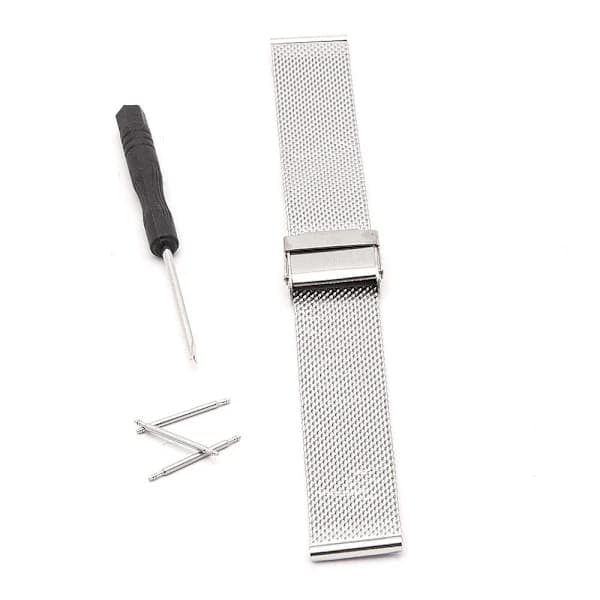 Mesh Reim - Sort eller Sølv 18mm Sølv