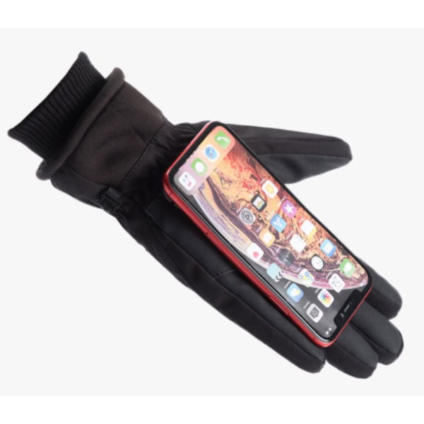 Touchvantar handsker til touchscreen vandtæt Sort (M)
