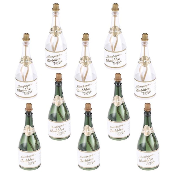 12 stk Champagne Boblebeholdere Dekor Champagneflasker Boblebeholdere