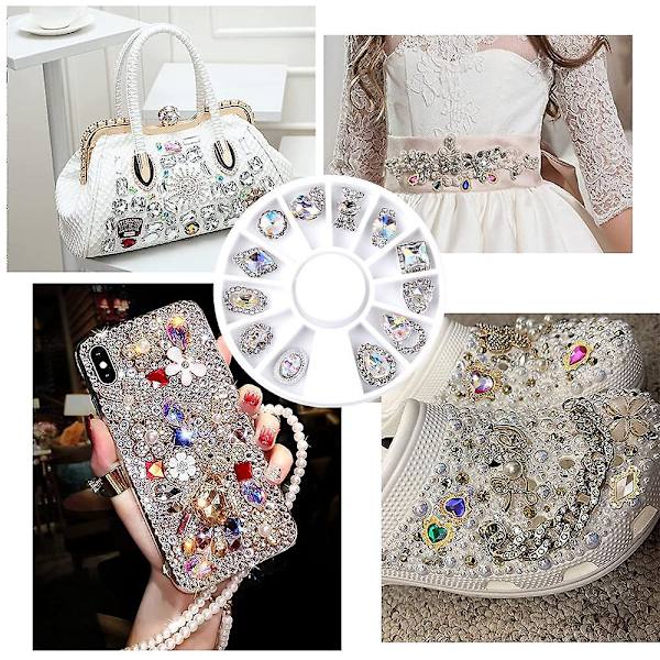 Neglekrystal Rhinestones Runde Stene Til