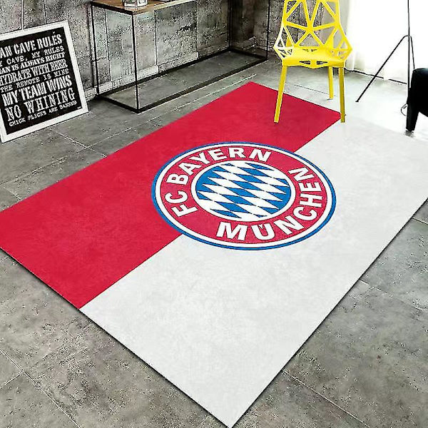 Jalkapallojoukkueen logon alueen matto Liukumaton lattiamatto Ovimatto Bayern Matto Sopii makuuhuoneeseen sisä- ja ulkotiloihin 80*120cm