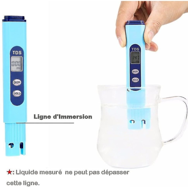 Digitaalinen LCD-vedenlaatumittarin testaaja ammattimainen mittaus Pe