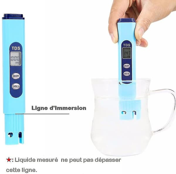 Digital LCD-vannmåler Tester Profesjonell Måling Pe