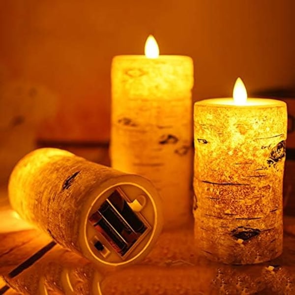 Alternativ søyle LED stearinlys lys, batteri Parafin voks led stearinlys for julebelysning dekor, hjemmerom nattlys forhåndsinstallert (farge: størrelse 7