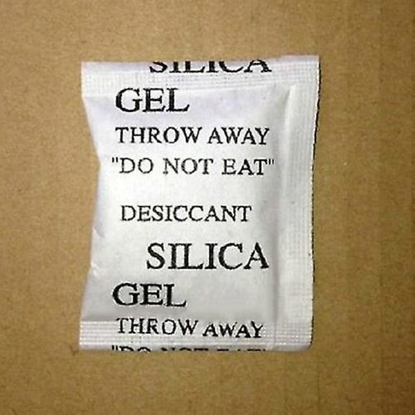 100 förpackningar Drypack Silica Gel-paket Fuktsäkra fuktabsorberande torkmedel