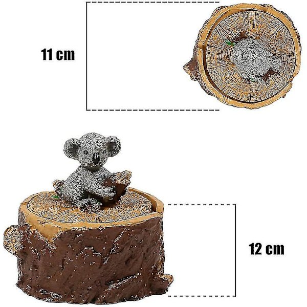 Söpö orava-tuhkakuppi hartsista kannella kotiin