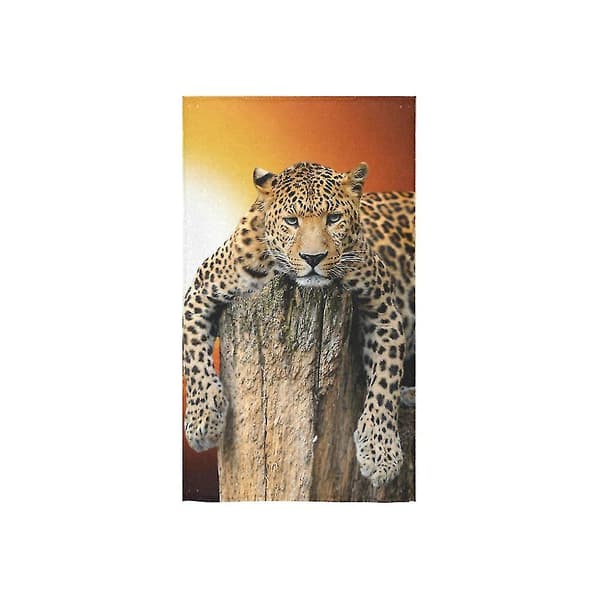 Leopard Badehåndklæde Håndklæde Bruseklæde Vaskeklud 40x70 Cm A--35836