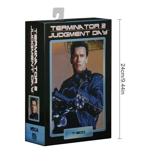 Terminator 2 Judgment Day T-800 Arnold Actionfigur Leksaksmodell för Present