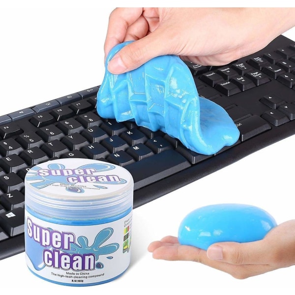 Tastaturrens Super Clean Gel (190g) For bærbare datamaskiner, datamaskiner, bilventiler, kalkulatorer