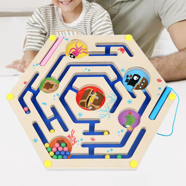 Magneettinen labyrinttipulmapeli pojalle ja tytölle 3 4 5 ja 6-vuotiaille syntymäpäiväjuhlien suosikkilahja