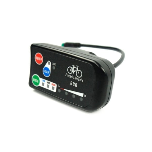 Sähköpyörän näyttö 36v 48v Ebike Ligent -ohjauspaneeli Lcd-näyttö Led880 Vedenpitävä ohjain Kt:lle