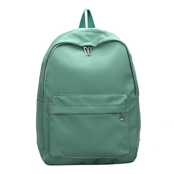 Moderigtigt rygsæk i ensfarvet, fritidsrygsæk til mænd og kvinder, rygsæk i college-stil med stor kapacitet, rygsæk til udendørsrejser for gymnasieelever, forår 27x14x30cm