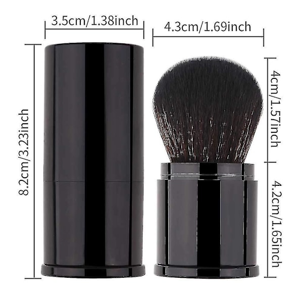 Retractable Makeup Brushpowder Brushes Foundation Travel Foundation Brush For Blush Bronzer & Powde