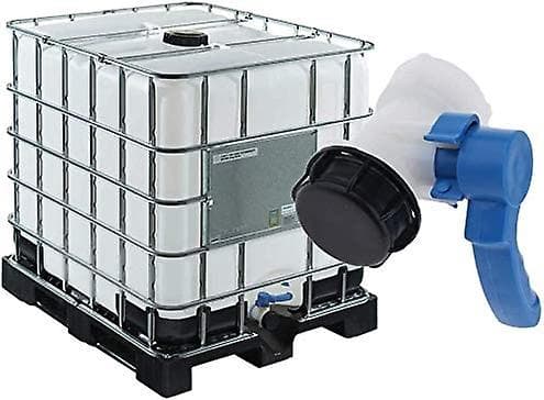 Universal IBC-adapter for IBC-vanntank, IBC-tank, 62 mm IBC-kran, DN40 klaffventil