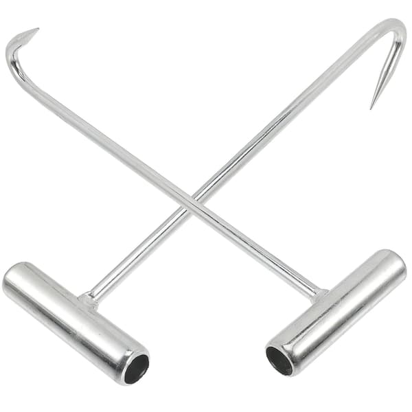 2 st Xtool Brunnsluckor Lyftkrokar Lyftkrok Dörrlyftkrok Brunnslock Lyftkrok Avloppstäck Lyftkrokar Avloppslucka Krok