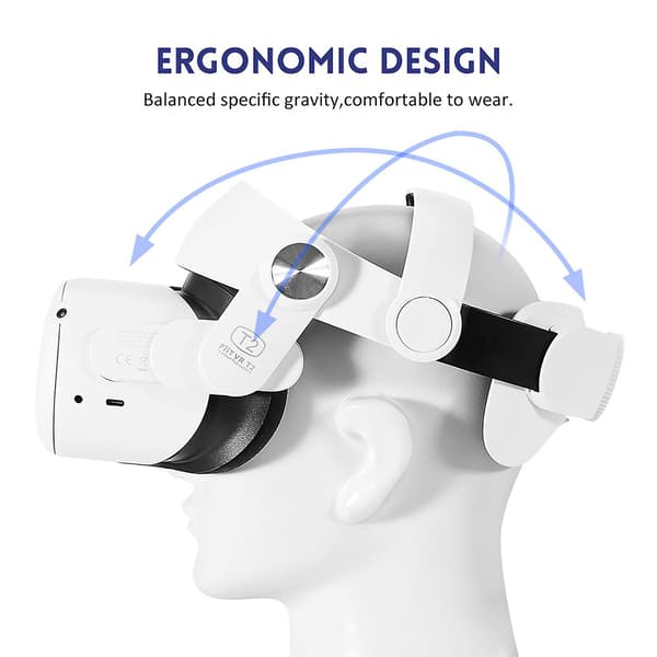 Justerbar hodebåndsstropp erstatning Vr hodebånd putepute for Quest 2 Elite