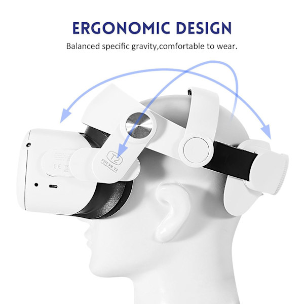 Justerbart huvudband ersättning Vr pannband kudde för Quest 2 Elite