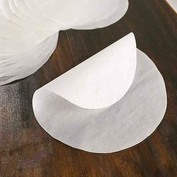Burger Patty Paper Set om 500 ark Rund Bakplåtspapper 11 cm Vaxpapper, Non-Stick Separationspapper för Hamburgerpressar, Fricailles, Patties, Stea