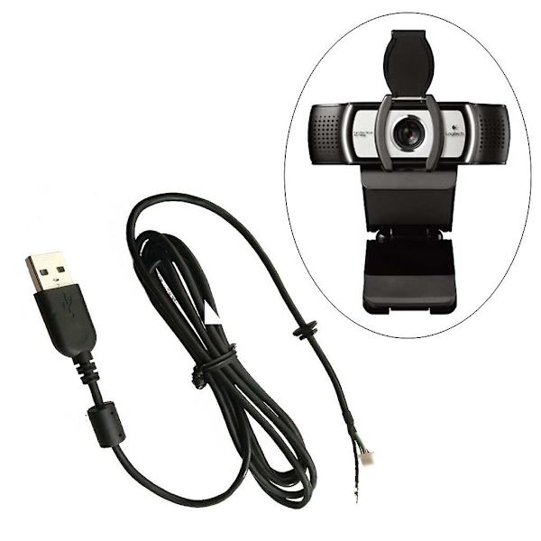 USB Reparasjonskabel for Webkamera, Erstatningskabel for Logitech HD Pro Webcam C920 C930e C922 C922x Pro