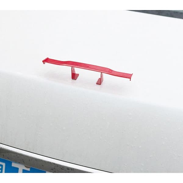 Universal 6,7 tommer mini spoiler bil baghale dekoration spoiler vinge kulfiber Blue