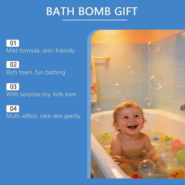 Presentförpackning med 12 badbomber, färgglada bubbelbadbomber Aromaterapi Spa-set Påskpresent, 12*50G 1BOX