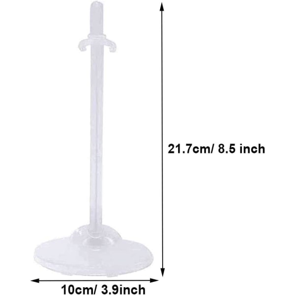 Mini Dockdocka Displayställ Barbie Dockdocka Ställ Transparent Dockdocka Ställhållare Dockdocka Ställhållare för Barbie Dockor, Mannequin Dockkläder Actio