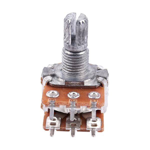 2 stk B20k 20k Ohm 8mm Aksel PCB-montert Lineær Dobbel Potensiometer