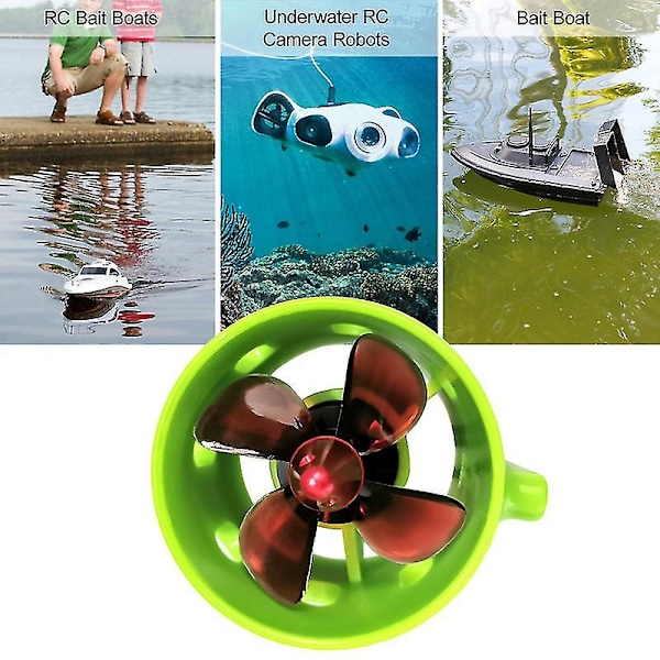 1000kv undervanns børsteløs motor medurs med 4-blade propeller 12-24v vanntett elektrisk motordrift motor for Rc Bait
