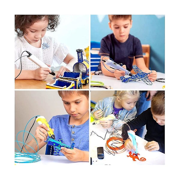3D-printpen PCL-filamentrefill 1,75 mm, pakke med 30 tilfældige farver, 3D-printerpen-filamentrefill