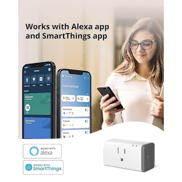 S31 Lite 15a Zigbee Smart Plug Etl Certifierad, Fungerar med Smartthings