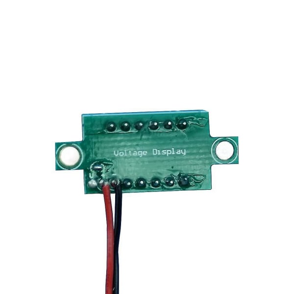 9kpl Volta Meter 2 Wire 0-32V 3-numeroisella Led-näyttöpaneelilla kiinnitetty autopyörän akku