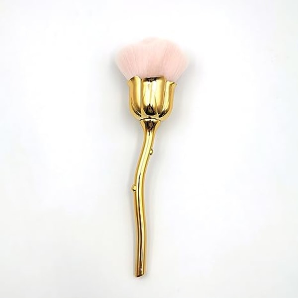 Nail Art Dust Powder Remover, Pink Rose Pehmeä harja Akryyli Nail Arts Manikyyrin pölynpuhdistusharja kynsien leikkaamiseen Puhdistus Meikkisivellin työkalut (vaaleanpunainen)
