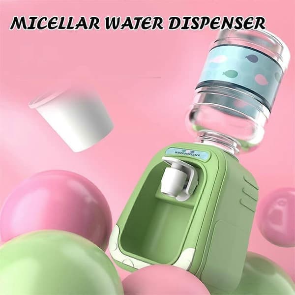 Micellarvann-dispenser, Mini-dispenser for micellarvann, Mini vanndispenser for sminkefjerner, Mini micellarvann-dispensermaskin 2PCS