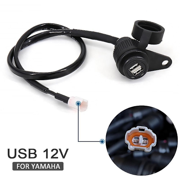 For Yamaha Mt09 2017- 2021 Mt07 Alle År Mt 09 Mt 07 Ny Motorsykkel Dual Usb-kontakt Hurtiglading Telefon Ipad Lad Elektronikk