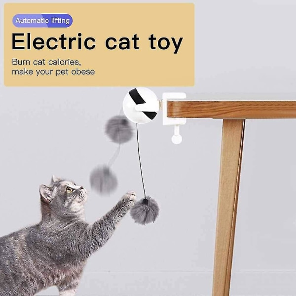 Katzenspielzeug Haarkugel, Katzenball Automatische Interaktive Hebekugel, Elektr