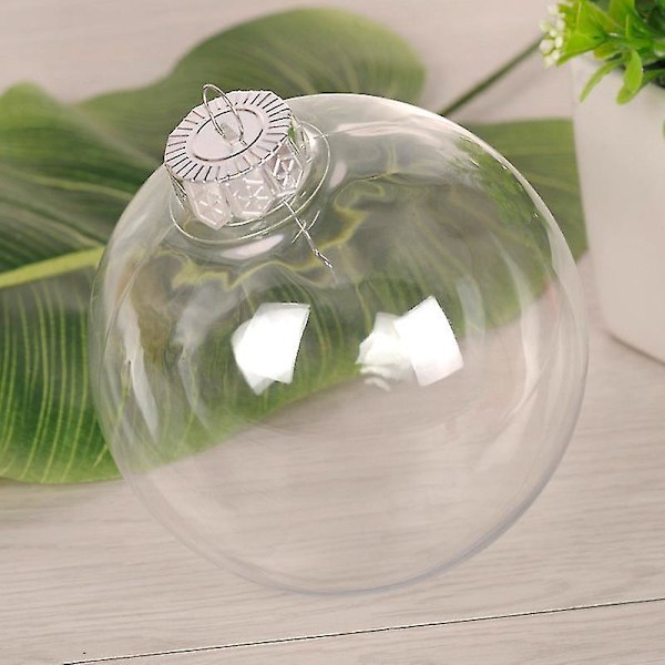 Läpinäkyvä kirkas DIY ripustettava pallo bauble koristeet X