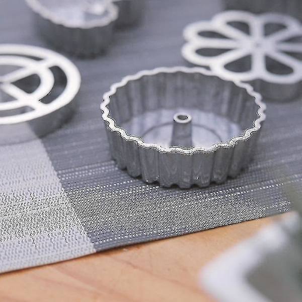Aluminium Rosettjärn Timbalformar Våffelformar Funnel Cake Ring Maker Kakform Bunuelosform Köksredskap -zmd(