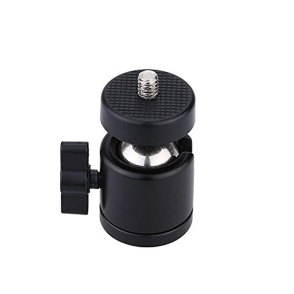 1/4" vridbar minikula med skruvstativ för Dslr-kameraljusfäste, 1-pack