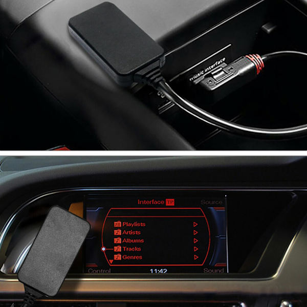 Bluetooth 5.0 Aux Musikinterfaceadapter Ljudkabel Passar för Ami Mmi Mdi