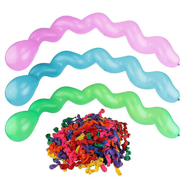 100 st Spiralformade Ballonger