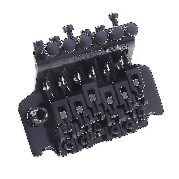 Floyd Rose Dubbel låsning Tremolo System Stall för Elektrisk Gitarr Delar Svart