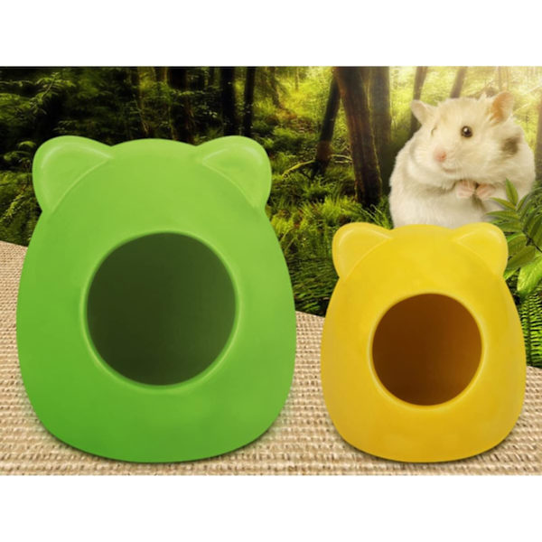 4 st Köldesignande Söta Grottor för Djur, Vila Säng Bo Färgtillbehör Smådjur Hamster Gnagare Hus Hus - L S Boande Chinchillor Sommar Sov P