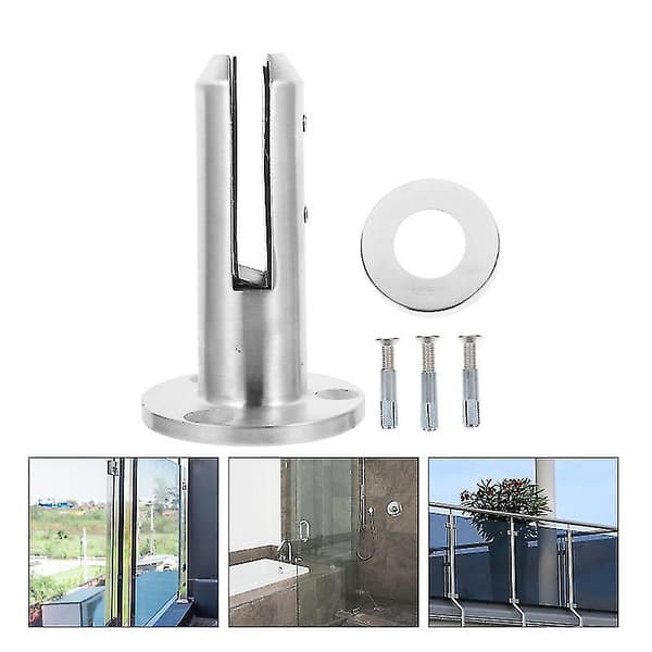 1 set golvklämma för glas