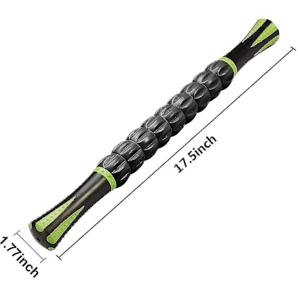 45cm Massagepind til lindring af smerter, ømhed, kramper, massage, fysioterapi og kropsgenopretning (sort)