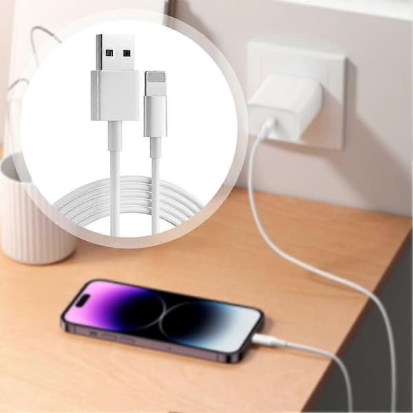 1M USB til Lightning-kabel for iPhone 7 8 9 10 11 12 13-serien Rask lading Premium datakabel 1M