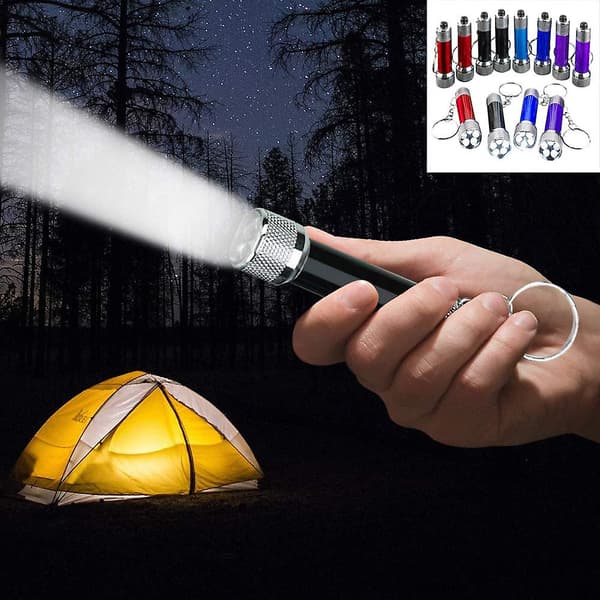Mini LED-ficklampor Nyckelring, 2,5 tum